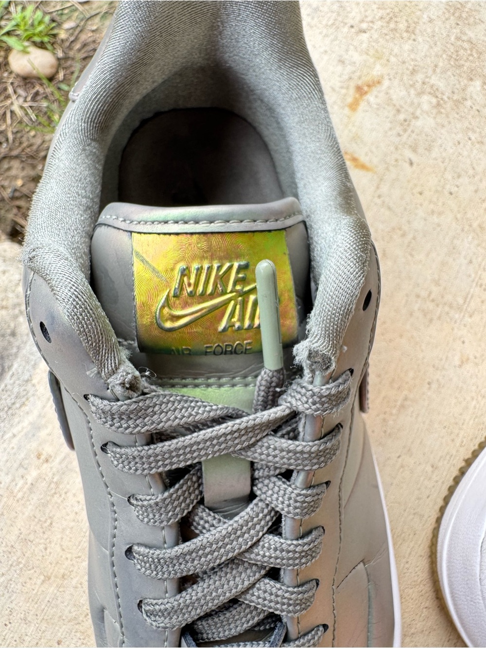 Nike Iridescent Green Low Top Women Sneakers AirForce Upstep Nike Walking Shoes - Picture 11 of 11